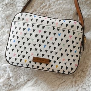 FOSSIL heart shoulder bag